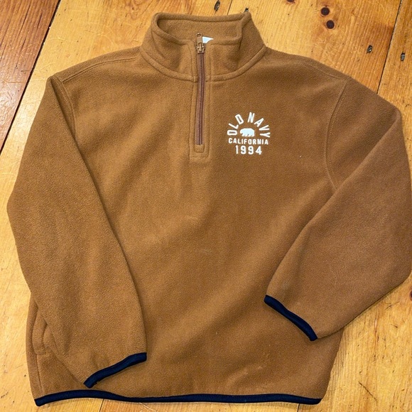 Old Navy Other - Old Navy Sweatshirt Zip Up Pullover Brown California 1994 kids 6/7